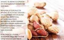 Соотношение бжу и калорийность арахиса свежего, соленого, жареного