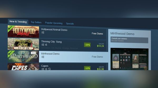 В Steam произошли большие изменения, связанные с демоверсиями игр